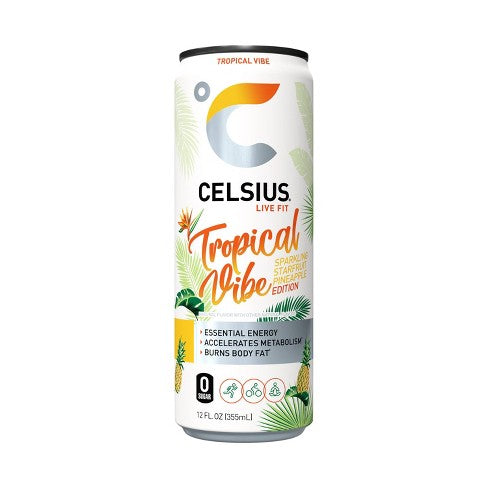 12oz Tropical Vibe Starfruit Pineapple Celsius